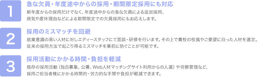 3つのメリット